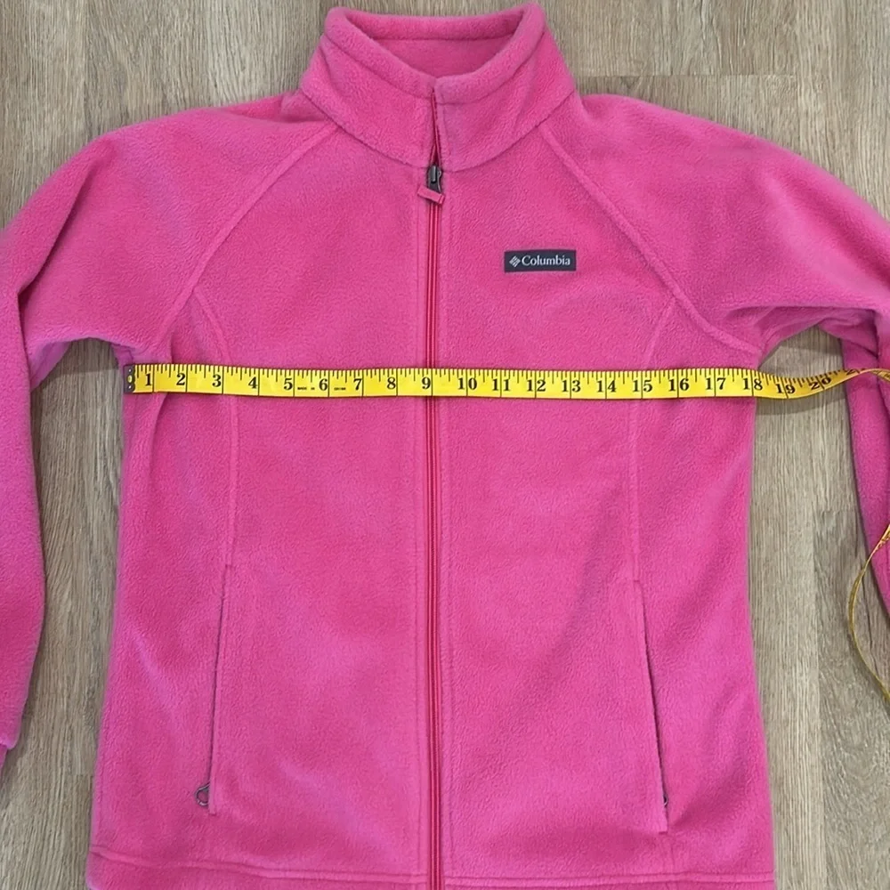 Columbia girls pink full zip fleece jacket size L ( 14-16 girls) - Picture 7 of 9